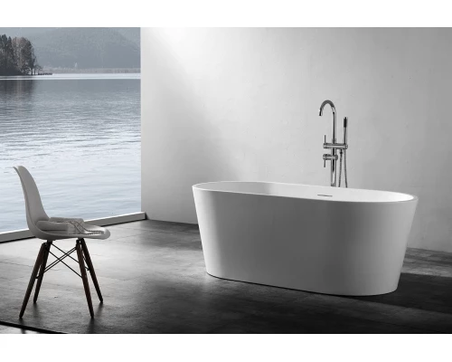 Ванна акриловая Abber AB9203-1.5 150 х 80 x 60 см отдельностоящая, белая