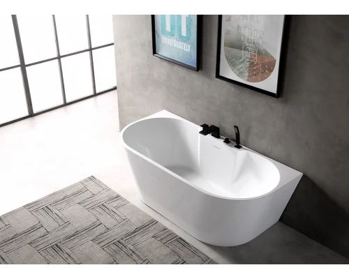 Ванна акриловая Abber AB9296-1.5 150 х 80 x 60 см пристенная, белая