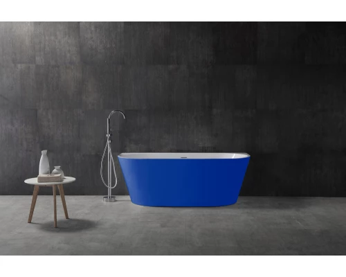 Ванна акриловая Abber AB9216-1.7DB 170 х 80 x 60 см без гидромассажа, пристенная, синяя