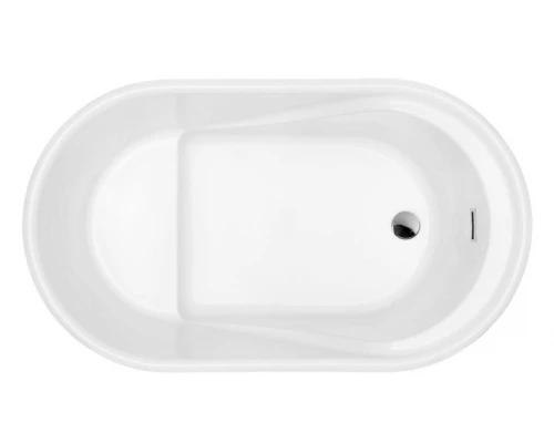 Ванна акриловая Abber AB9277 130 х 75 x 63 см без гидромассажа, отдельностоящая, белая