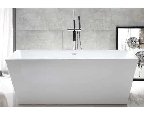 Ванна акриловая Abber AB9224-1.5 150 х 80 x 60 см без гидромассажа, отдельностоящая, белая