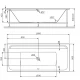 Акриловая ванна Am.Pm Inspire 2.0 W52A-180-080W-A, 180 x 80 см
