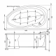Акриловая ванна Aquanet Jersey 170x90, 002039 L/R (203988/203989)