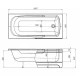 Ванна акриловая Aquanet Extra 208672 150 x 70 см