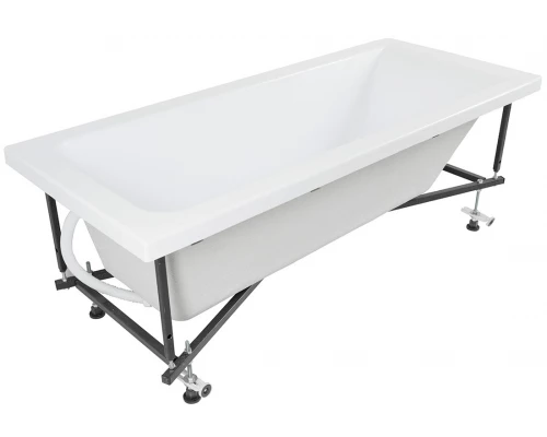 Ванна акриловая Aquanet Bright 170х70 см, с каркасом, белая, 267835