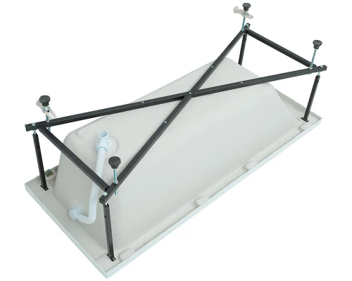 Ванна акриловая Aquanet Bright 170х70 см, с каркасом, белая, 267835