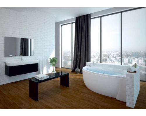 Ванна гидромассажная акриловая Aquatek Бетта 170 x 97 см с фронтальным экраном, белая, левая/правая