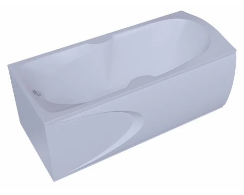 Ванна акриловая Aquatek Европа 180 x 80 см с фронтальным экраном, вклеенный каркас, белая, EVR180-0000041