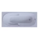Ванна акриловая Aquatek Лея 170 x 75 см с фронтальным экраном, белая, слив слева/слив справа