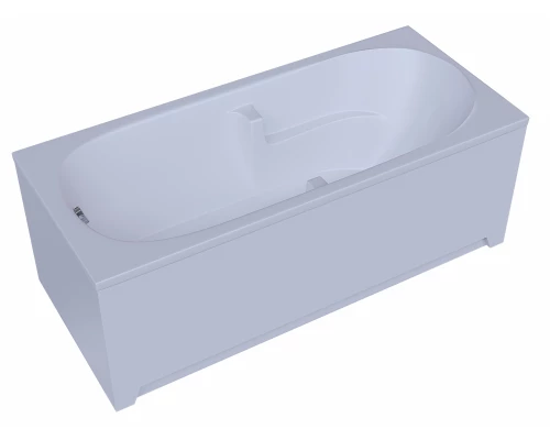 Ванна акриловая Aquatek Лея 170 x 75 см с фронтальным экраном, белая, слив слева/слив справа