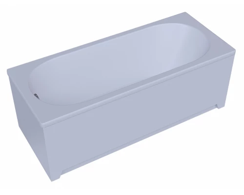 Ванна акриловая Aquatek Оберон 180 x 80 см с фронтальным экраном, белая, слив слева/слив справа