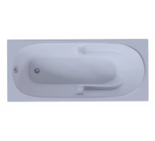 Ванна акриловая Aquatek Лея 170 x 75 см с фронтальным экраном, белая, слив слева/слив справа