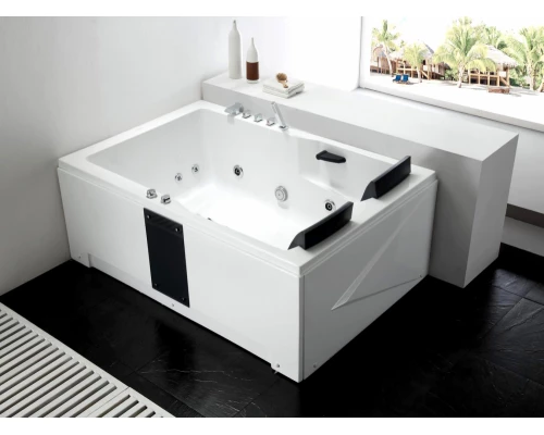 Ванна гидромассажная акриловая Gemy G9061 B L/R 181 х 121 x 70 см, встраиваемая, белая, левая/правая
