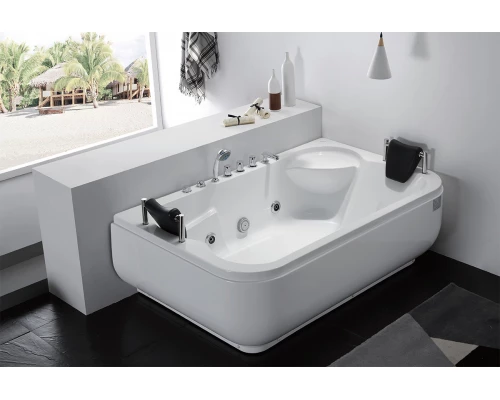 Ванна гидромассажная акриловая Gemy G9085 B L/R 180 х 116 x 69 см, встраиваемая, белая, левая/правая