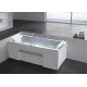 Ванна гидромассажная акриловая Gemy G9076 B 177 х 81 x 60 см, встраиваемая, белая