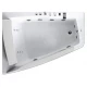 Ванна гидромассажная Gemy G9056 B 170 х 130 см, белая