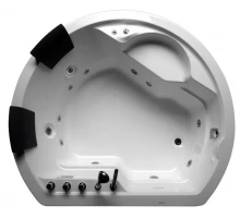 Ванна гидромассажная акриловая Gemy G9053 B 185 х 162 x 74 см с гидромассажем, встраиваемая, белая