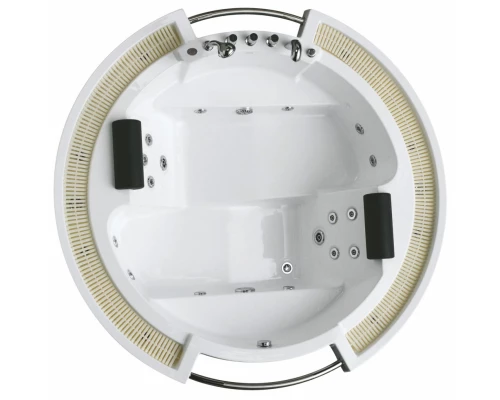 Ванна гидромассажная акриловая Gemy G9060 B 210 х 210 x 87 см, встраиваемая, белая