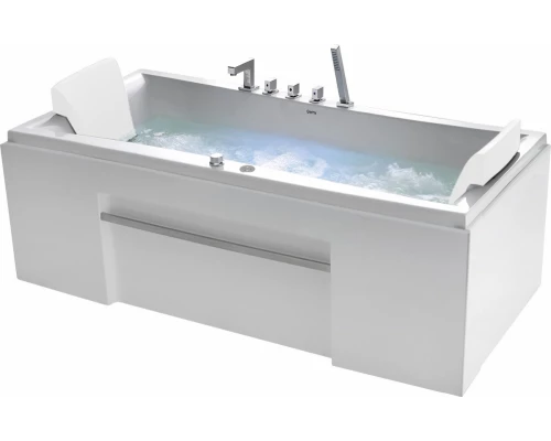 Ванна гидромассажная акриловая Gemy G9076 B 177 х 81 x 60 см, встраиваемая, белая