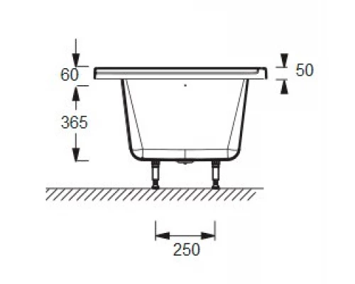 Акриловая ванна Jacob Delafon Formilia 170x80, E6139L-00/E6139R-00