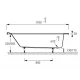 Акриловая ванна Jacob Delafon Formilia 170x80, E6139L-00/E6139R-00