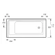 Акриловая ванна Jacob Delafon Formilia 170x80, E6139L-00/E6139R-00