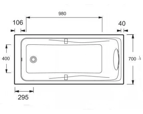 Ванна акриловая Jacob Delafon Odeon Up, 150 х 70 см, E6060RU-00