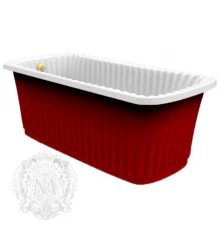 Ванна из литьевого мрамора Migliore OLIVIA Panello ML.OLV-40.101, с панелью, 174 х 80 х 66 см