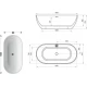 Акриловая ванна Ravak Freedom O, 169 х 80 см, XC00100020