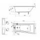 Акриловая ванна Ravak Be Happy II 170 x 75 см, левая/правая, белая, C941000000/C951000000