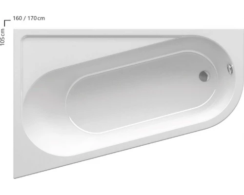 Акриловая ванна Ravak Chrome 170 х 70 см, левая/правая, белая, CA31000000/CA41000000