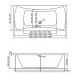 Ванна акриловая Relisan Xenia 150 х 75 см
