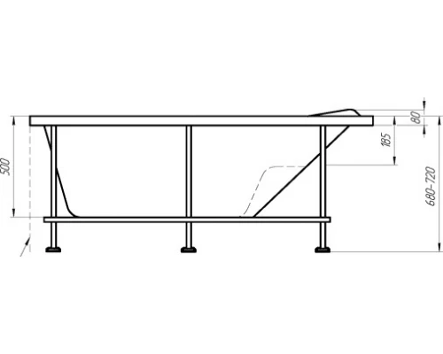 Ванна акриловая Relisan Isabella L/R 170 х 90 см (Гл000010529/Гл000010530)