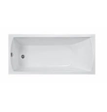 Ванна акриловая Vayer Milana 155 х 70 см, прямоугольная, белая