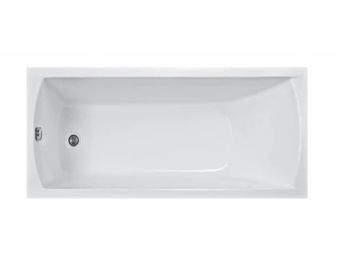 Ванна акриловая Vayer Milana 155 х 70 см, прямоугольная, белая