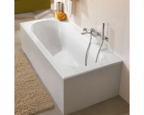 Квариловая ванна Villeroy&Boch Oberon 180x80 UBQ180OBE2V-01, alpin без отверстия и перелива