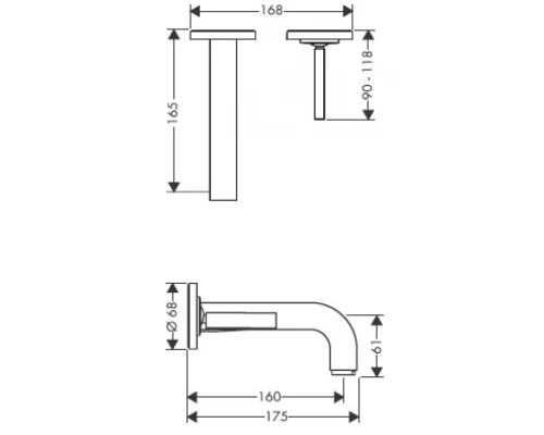 Смеситель AXOR Citterio 39116000 для раковины