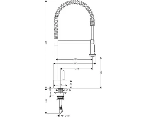 Смеситель AXOR Starck X 10820 для кухни
