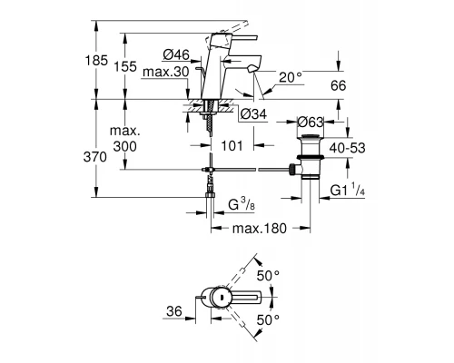 Смеситель Grohe Concetto New 3220410E для раковины