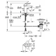 Смеситель Grohe BauLoop 23335000 для раковины со сливным гарнитуром