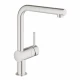 Смеситель Grohe MINTA 32168DC0 для кухни с выдвижным изливом, суперсталь