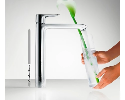 Смеситель для раковины Hansgrohe Metris 31183000, хром, д/к, высокий