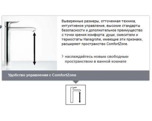 Смеситель Hansgrohe Focus Е2 31517000 для раковины