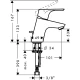 Смеситель Hansgrohe Focus Е2 31730000 для раковины