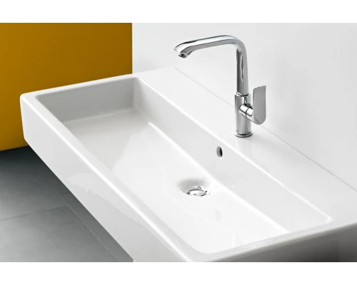 Смеситель для раковины Hansgrohe Metris 31087000 высокий, со сливным гарнитуром