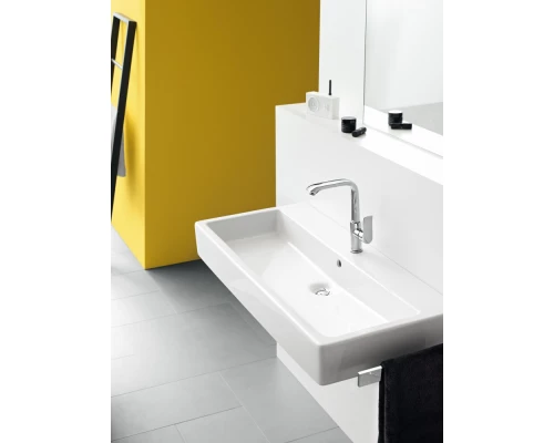 Смеситель для раковины Hansgrohe Metris 31087000 высокий, со сливным гарнитуром