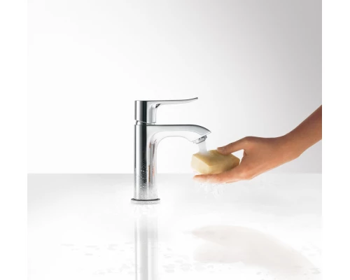 Смеситель Hansgrohe Metris 31088000 для раковины, со сливным гарнитуром