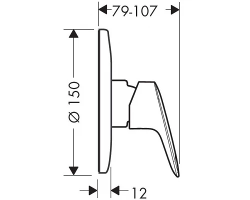 Смеситель Hansgrohe Logis для душа, хром, 71606000