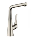 Смеситель Hansgrohe Metris 14822800, для кухни, цвет сталь