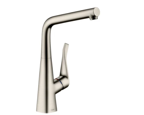 Смеситель Hansgrohe Metris 14822800, для кухни, цвет сталь